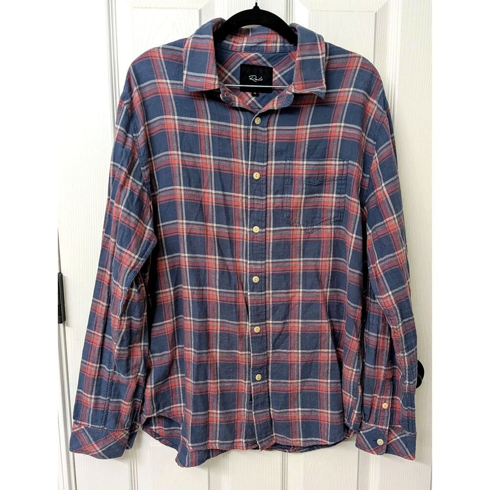 Rails Hunter Plaid Comfy Flannel Shirt Gorpcore Outdoors Heritage Utility SZ M